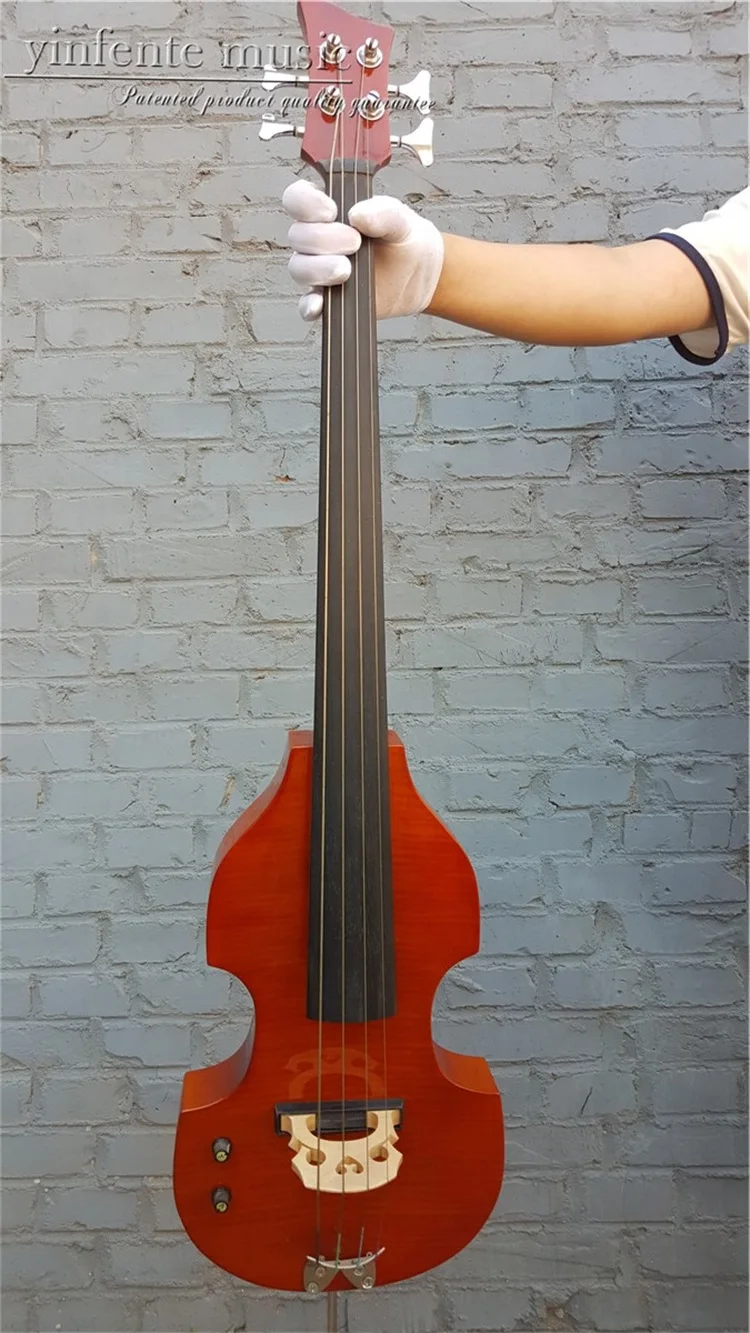 4/4 Electric Cello Full Size Solid wood Handmade Silent PU Nice SoundEC11in Cello from Sports