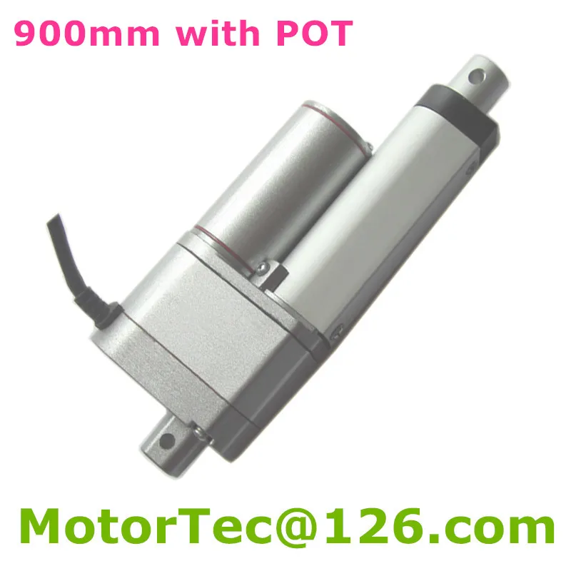 900mm stroke 12V 24V fast linear actuator with potentiometer POT