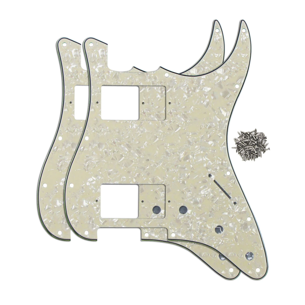 Buy 4Ply Aged Pearl 2PCS ST Guitar Pickguards HH 11