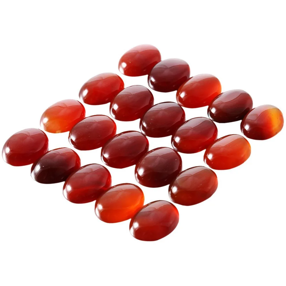 Carnelian Cabochons CAB Flatback for Jewelry Making,15x20mm,Pack of 10 2