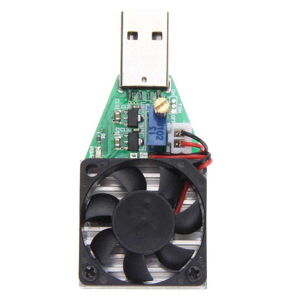 

15W USB Discharge Battery Capacity Tester Industrial Grade Electronic Load Resistor With Fan Adjustable