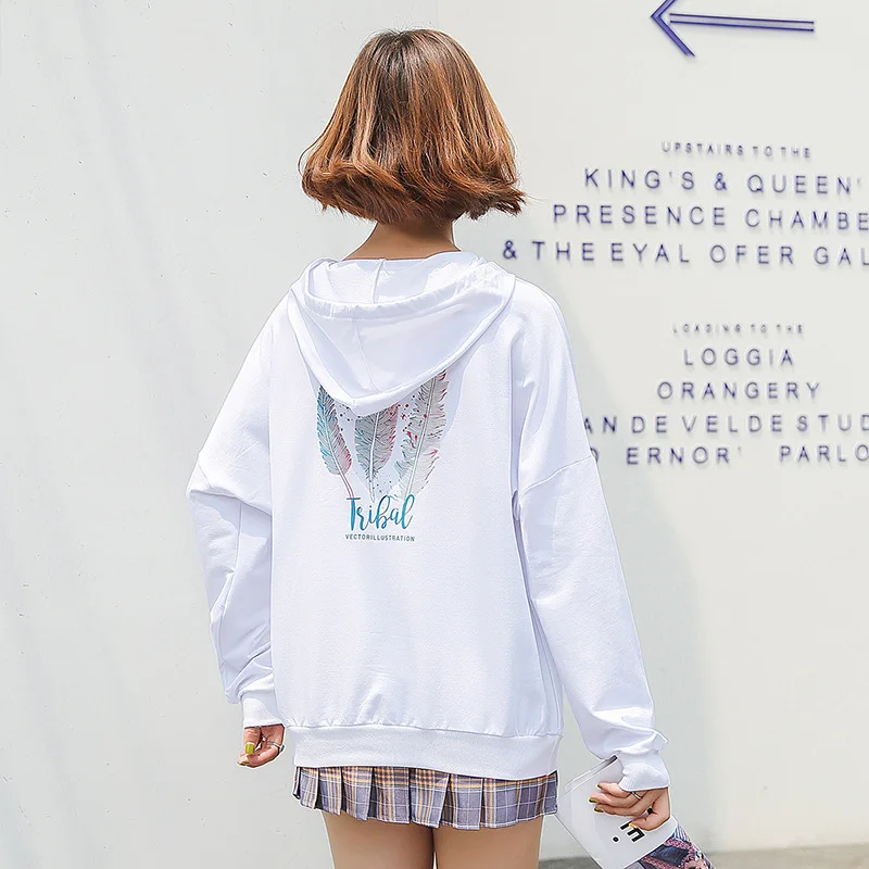 

2019 Autumn Women Hoodie Casual Long Sleeve Hooded Pullover Sweatshirts Hooded Female Jumper Women Tracksuits Sportswear Clothes