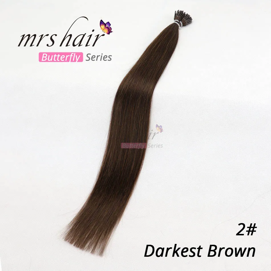 MRSHAIR, 0,5 г/шт., 12 дюймов, предварительно скрепленные волосы для наращивания, машинка для наращивания, Remy, прямые человеческие волосы на капсулах, настоящие волосы, 50 шт - Цвет: #2