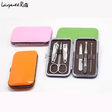 Чехол для ногтей 7 шт. Набор для стрижки ногтей набор для ухода за ногтями Набор для педикюра ножницы пинцет нож ушной палочки набор маникюрных инструментов