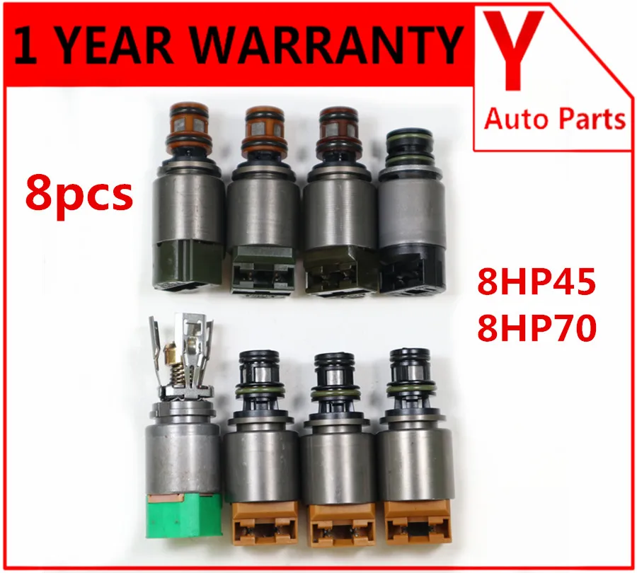 8PCS OEM 8HP45 8HP70 Transmission Solenoid Kit For BMW JAGUAR RANGE