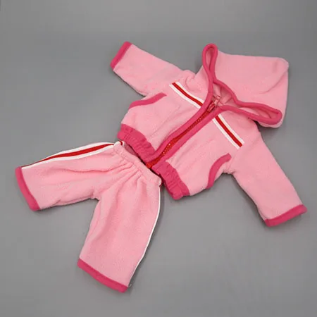 Детская Одежда для кукол подходит для 43 см игрушки Новорожденные куклы аксессуары розовый красный повседневный костюм - Цвет: M--220