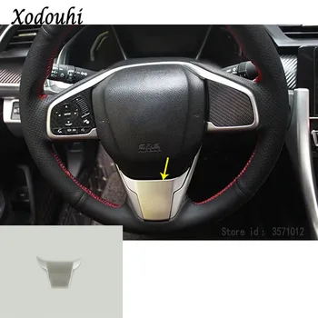 

Car styling decoration Steering wheel Interior Kit switch Trim frame 1pcs For Honda Civic 10th Sedan 2016 2017 2018