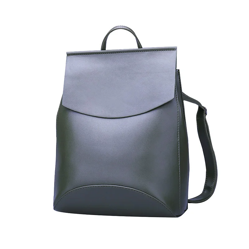 Модный женский рюкзак высокого качества из искусственной кожи, рюкзаки для девочек-подростков, женская школьная сумка через плечо, рюкзак mochila - Цвет: Армейский зеленый