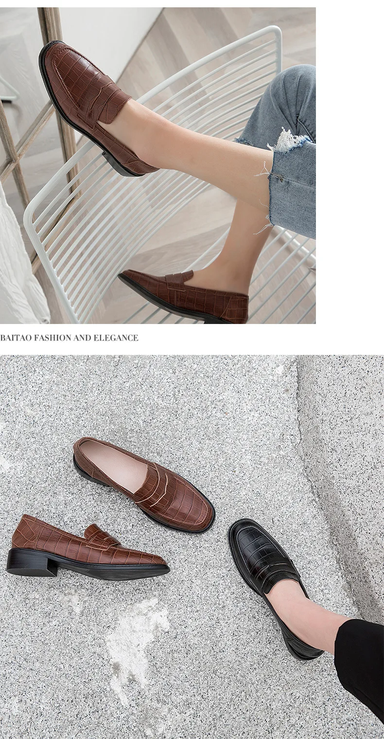 de vento britânico, sapatos de couro único de pedra em relevo