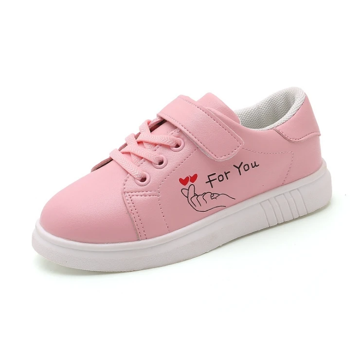 

Girls shoes spring autumn 2019 season new kids sports shoes in the big children students breathable casual shoes princess shoes