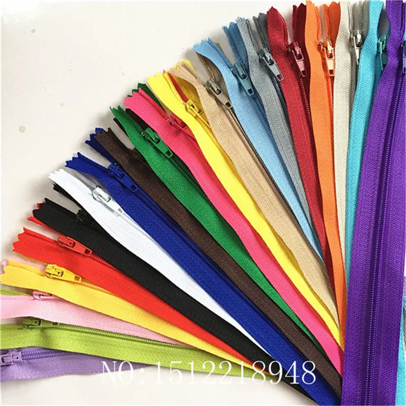 

10pcs 3# Closed End Nylon Coil Zippers Tailor Sewing Craft ( 22 Inch) 55 CM Crafter's &FGDQRS (20/Color U PICK)