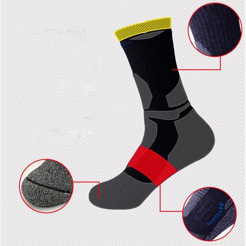 1 Pair Cotton Outdoor Mountaineering Hiking Sock Thicken Winter Keep Warm Sport Socks For Men Women Ski Fishing Gym wandelsokken thermal socks