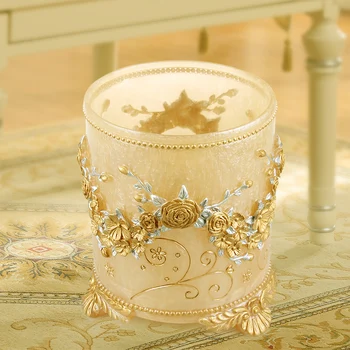 

No cover resin garbage cans luxury living room large garbage cans European style home toilet without cover
