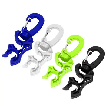 

NEW Scuba Diving Double BCD Hose Holder with Clip Buckle Hook Pool Dive Accessories