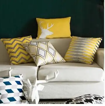 

45/50/55/60 large Nordic geometric pillowcase striped cushion cover square throw pillow covers household decor