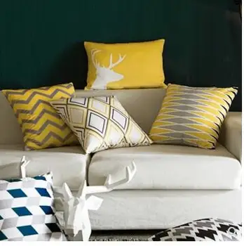 

45/50/55/60 large Nordic geometric pillowcase striped cushion cover square throw pillow covers household decor