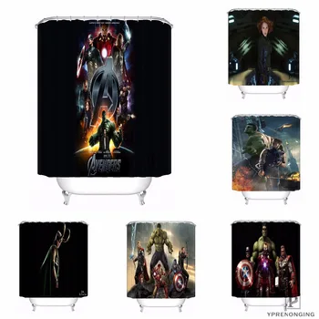 

Custom Avenger Captain America Waterproof Shower Curtain Home Bath Bathroom s Hooks Polyester Fabric Multi Sizes180509-13