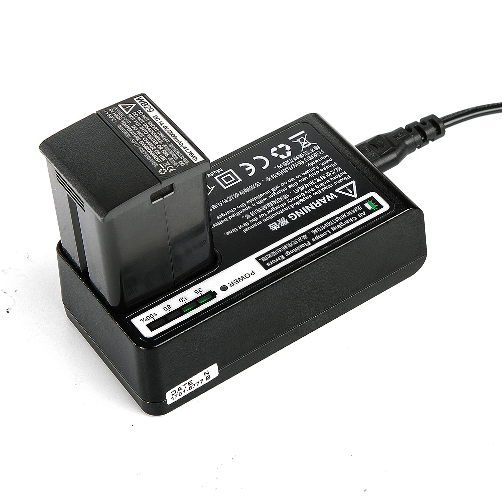 Godox C29 зарядное устройство для WB29 литиевая батарея для AD200 камера Вспышка Speedlite Питание адаптер и кабель