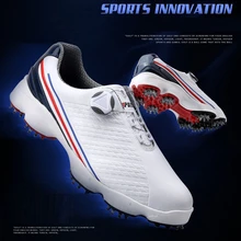 Pgm Водонепроницаемый обувь для игры в гольф для Мужская Спортивная обувь деятельности ногтей противоскользящая обувь для игры в гольф мужские профессиональные спортивные кроссовки для занятий спортом D0573