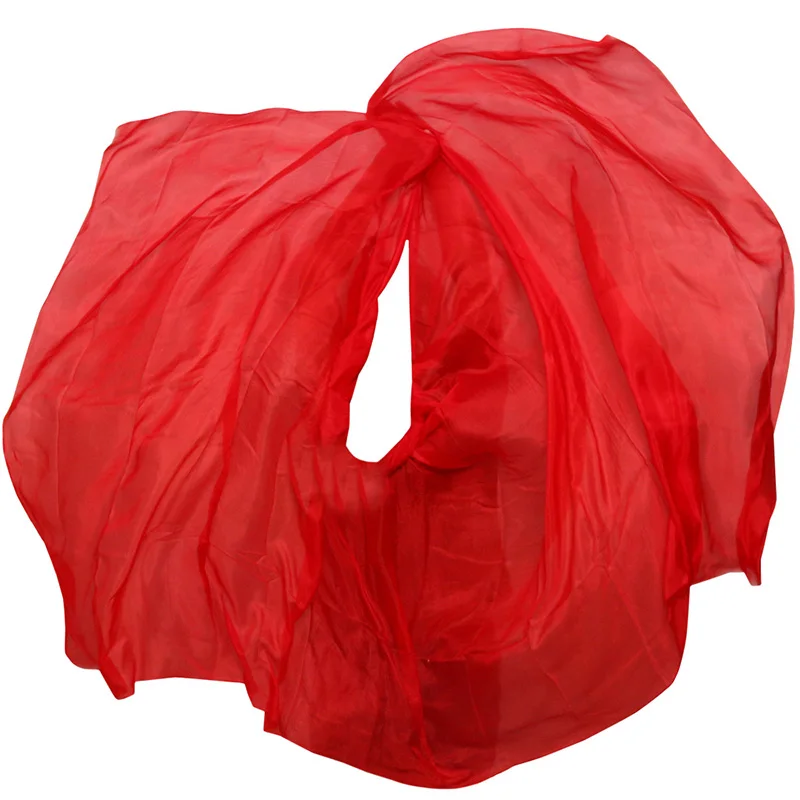 Silk Belly Dance Veils Shawl Scarf Pure red Color Belly Dance Practice Performance Silk Veils Silk Belly Dance Veils Shawl Scarf Pure red Color Belly Dance Practice Performance Silk Veils