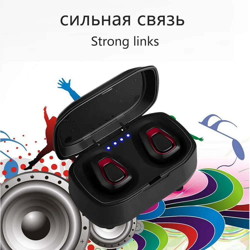 Wireless Earphones Bluetooth 5.0 Sport TWS 1:1 Auriculares Gaming Stereo in ear for all Smart Phone Noise reduction Tap Control