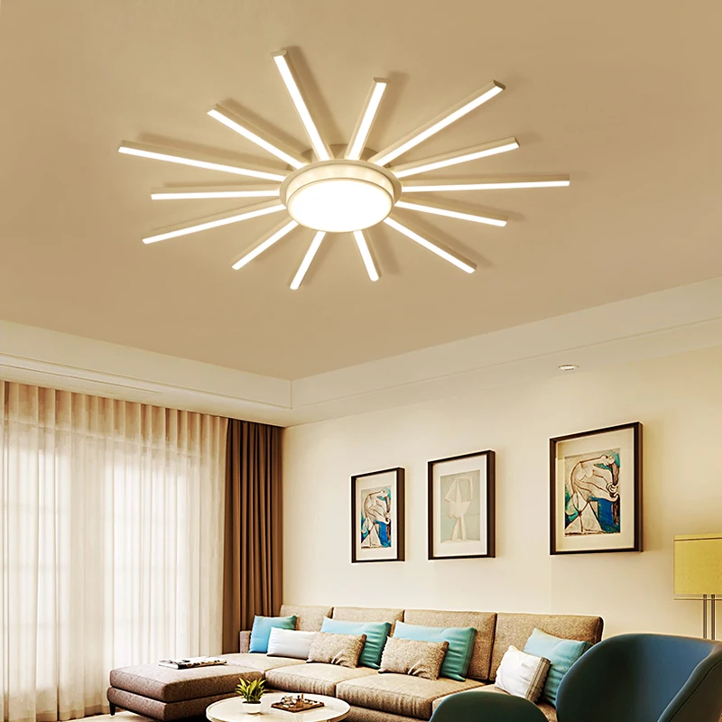

New Modern Led High Brightness Chandelier lights lamp for living room bedroom White/B Aluminum 85-265V chandelier fixtures