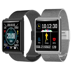 Цвет Смарт-часы водостойкий умный Браслет кровяное давление пульсометр умный Браслет фитнес-трекер Smartwatch для Android IOS