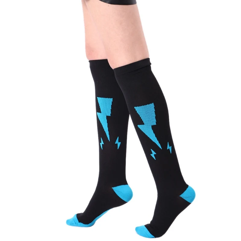 

Women Men Compression Socks Printed Quick Dry Stockings Outdoor Cycling Running Sport Socks