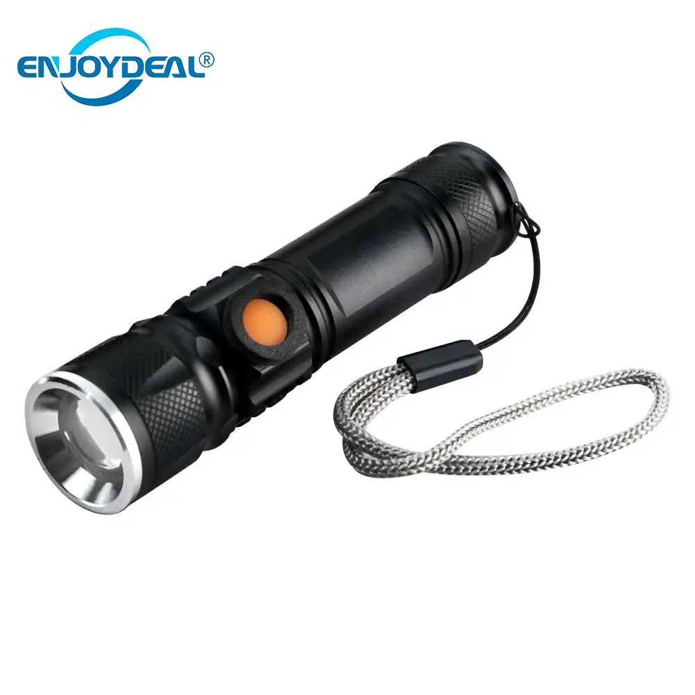 Blackr Lampe Torche LED Q5 Portable Rechargeable par USB Ultra Lumineuse 2000 LM zoomable Lampe Torche pour extérieur pêche Camping 