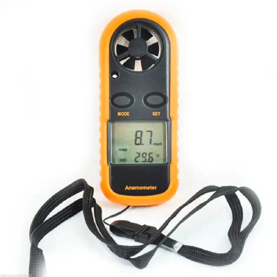 1 шт. переносной Анемометр, термометр 30 м/с, измеритель скорости ветра, измеритель, измеритель скорости ветра, ЖК-цифровой Ручной измерительный инструмент