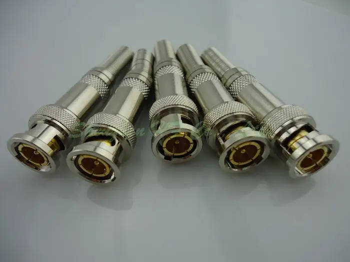 

100pcs surveillance Male BNC Connector plug for Twist-on Coaxial RG59 Cable for CCTV Camera Accessories Security System