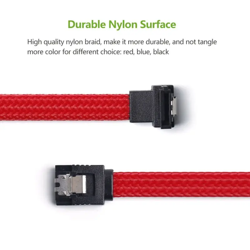 50CM SATA 3 0 III SATA3 7pin Data Cable Right Angle 6Gb s SSD Cables HDD 2