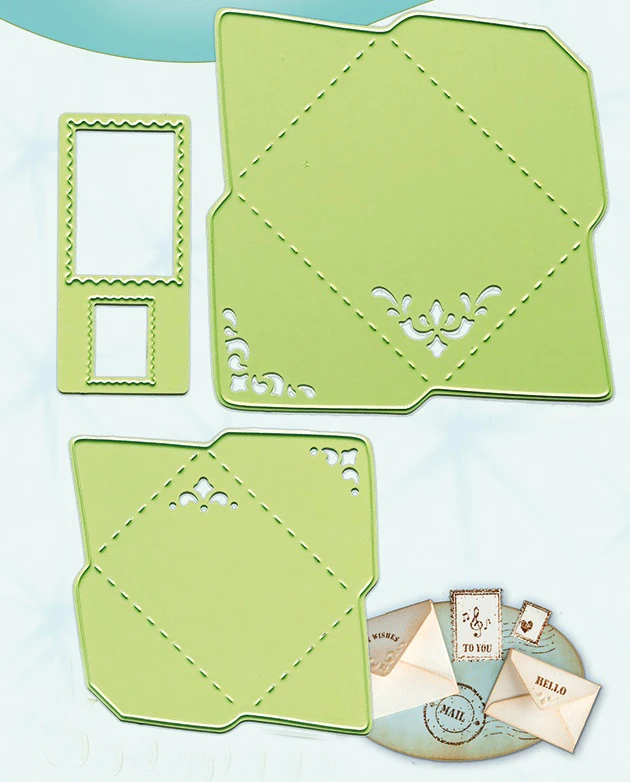 

Swovo Pocket envelopes Metal Cutting Dies Stencils DIY for Scrapbooking Paper Card Decorative Craft Embossing stamps and dies