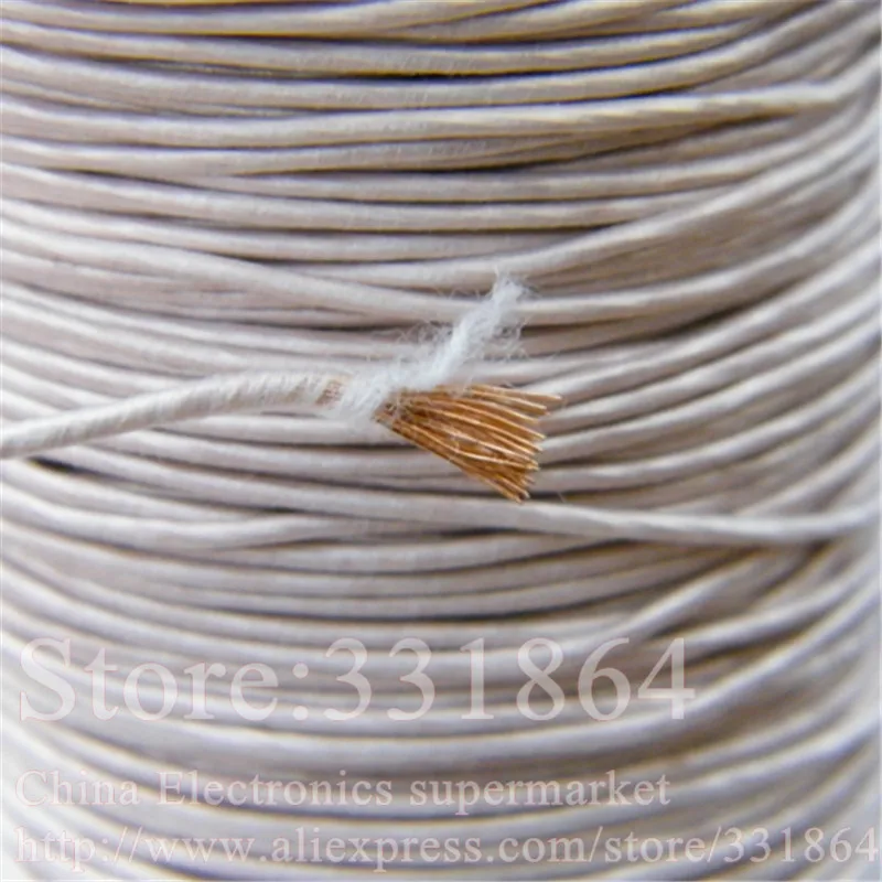 0.05mmX1200 strands,(1m ) Mine antenna Litz wire,Multi strand polyester silk envelope braided