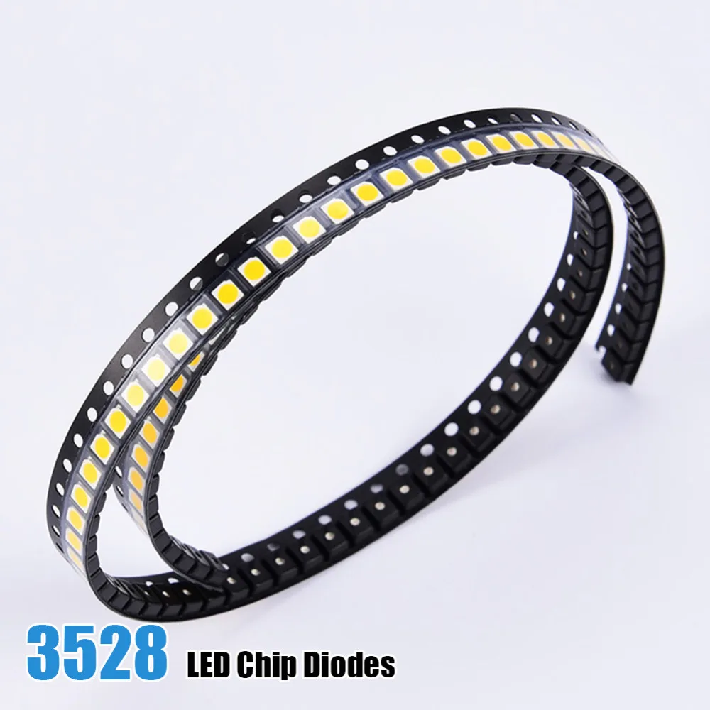300pcs/lot SMD 3528 LED Lamp Bead 4 5lm White/Warm White SMD LED Beads