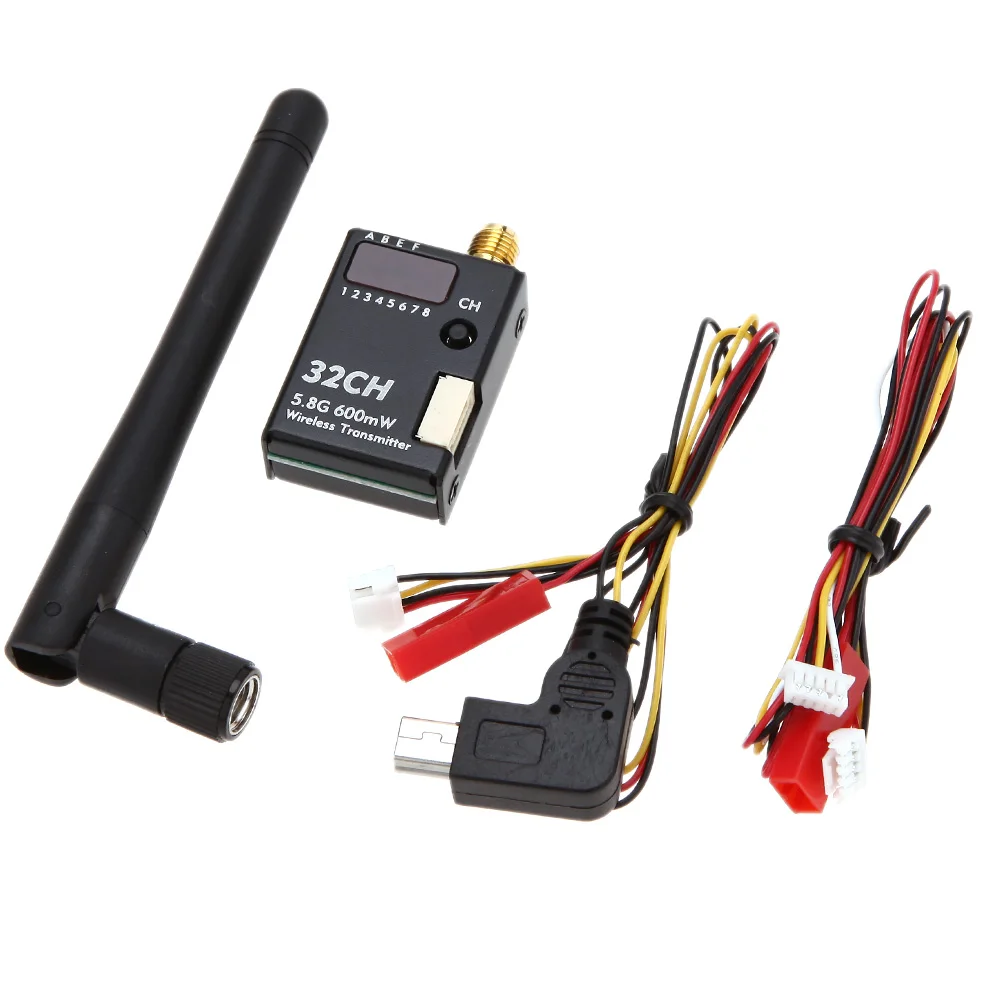 BOSCAM BOS600 5.8G 600mw 32CH Wireless AV Transmitter With M2 Fixed Socket For RC DJI Phantom 1 2 3 Gopro Camera HD19 Plus