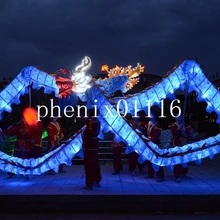 18 м 10 взрослый иллюминат китайский дракон танец дракон талисман костюм Шелковый народный фестиваль праздничный костюм 10 взрослый для игры