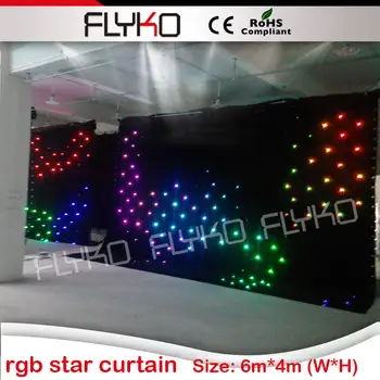 

Led Star Curtain RGB/RGBW LED Star Cloth LED Backdrops for DJ Stage Wedding Backdrops Light Curtains
