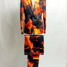 Hot Горячая Мужская Новая мода Блейзер сценический мужской певец костюмы мужская одежда костюмы с принтом наборы формальное платье мужские s куртки