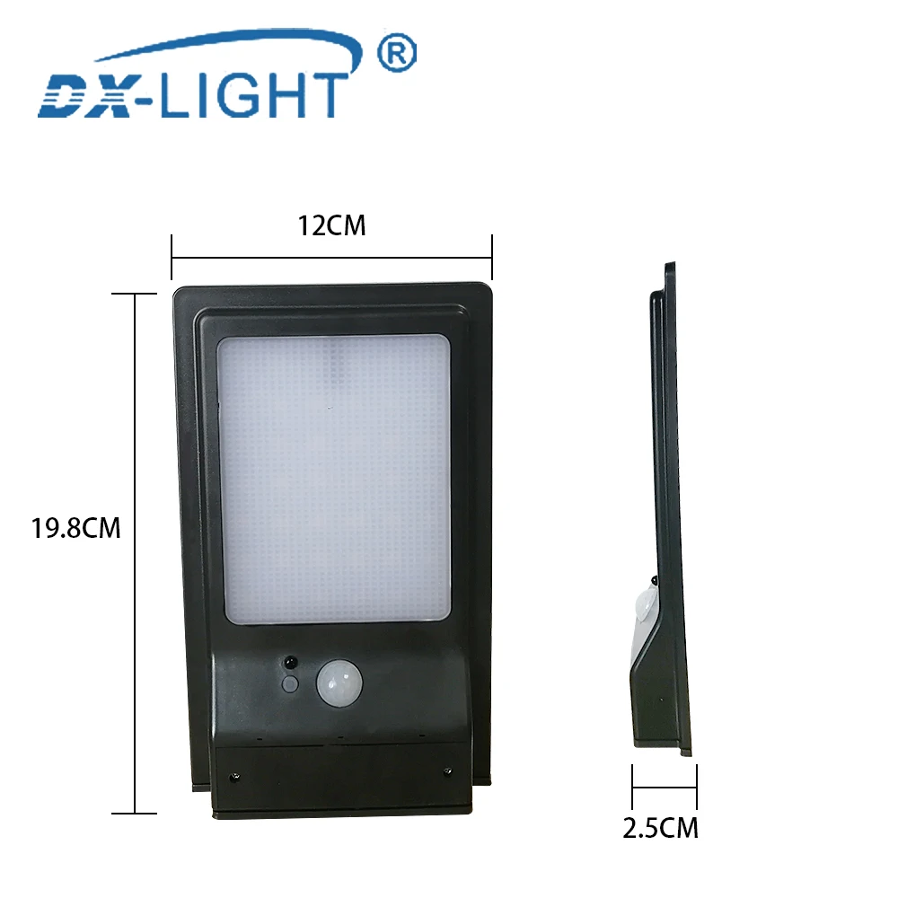 48 Светодиодный Солнечный свет IP65 Водонепроницаемый движения PIR Сенсор Бра Открытый сад парки безопасности чрезвычайных уличный садовый фонарь на солнечной батарее