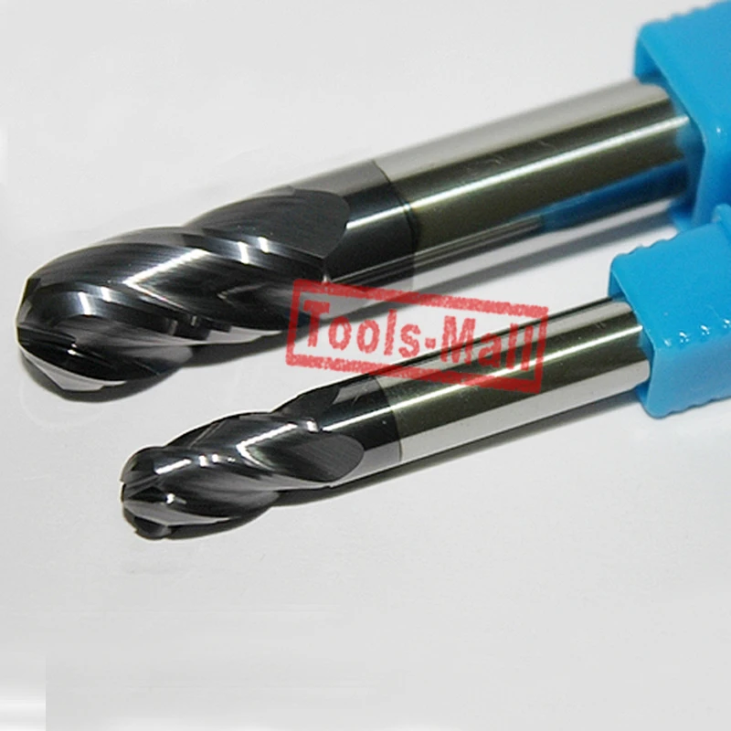 R4.0 Carbide Ball Nose End Mill Engraving Bit Router Cutter CNC Tool HRC45