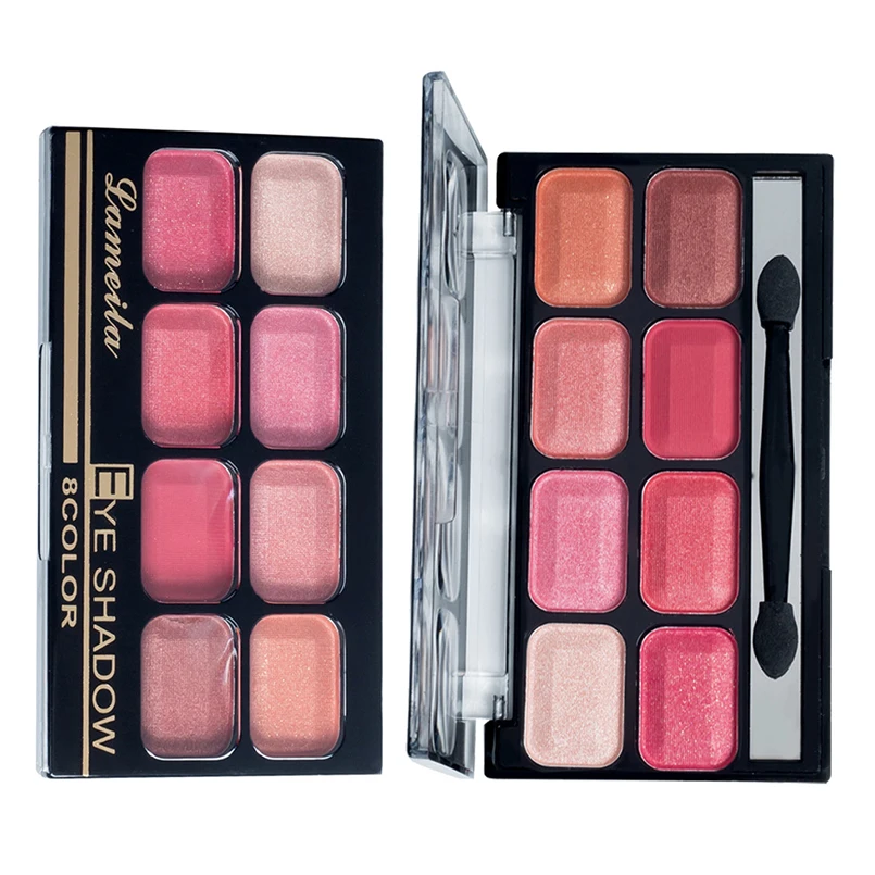 

Lameila Brand 8Color Shimmer Matte Eyeshadow Make Up Pigment Pro Eye Makeup Waterproof Long Lasting Eye Tint Eyeshadow Palette