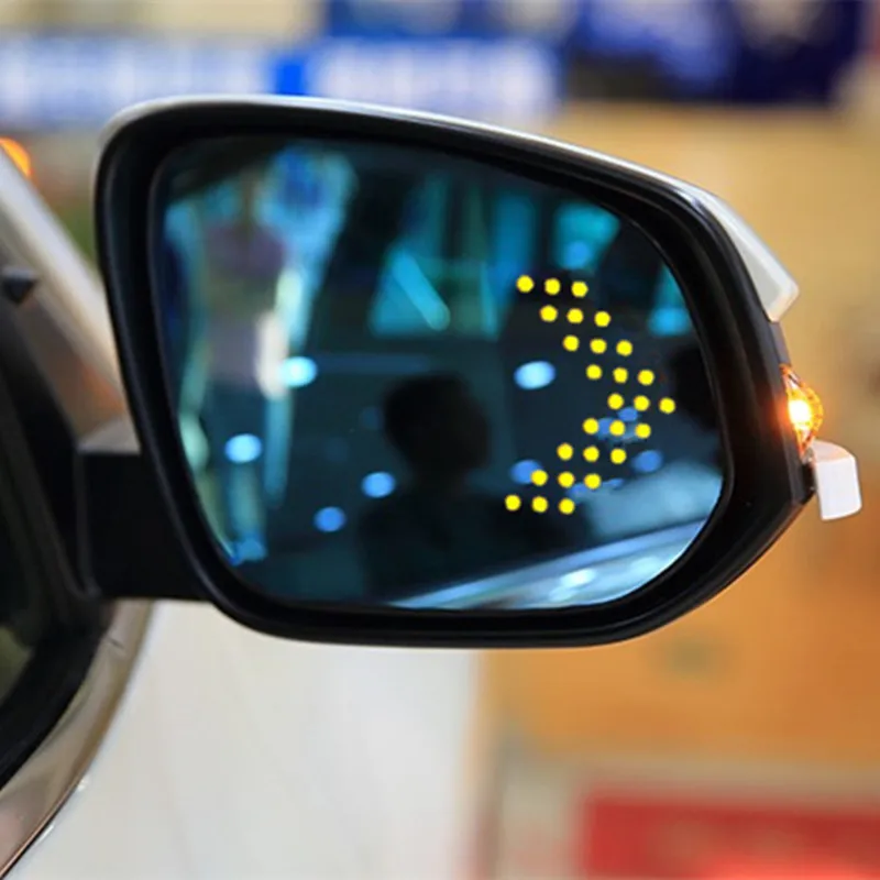 

Brand New Power Heated Blue Wide Angle Sight Side Rear View Mirror Glasses For Toyota Highlander