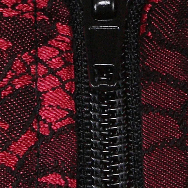 PlusMiss Plus Size Zipper Sexy Lace Gothic Steampunk Corsets X Boned Body Shaper Corselets Overbust Bustier Waist Cincher Ladies