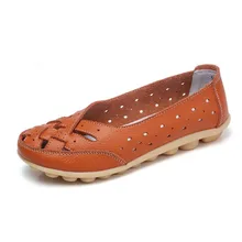 Новая женская обувь; большие размеры 44; женская обувь на плоской подошве из натуральной кожи; сезон лето-осень; лоферы; повседневная женская обувь; женская обувь