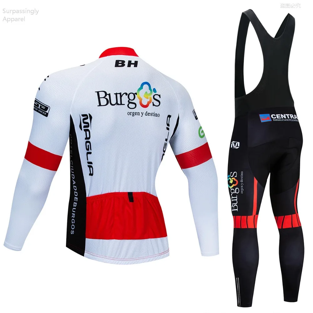 Команда UCI Burg Vélo комплект Pro с длинным рукавом Antumn MTB комплект одежды для велоспорта Для мужчин Ропа Майо износ велосипед набор