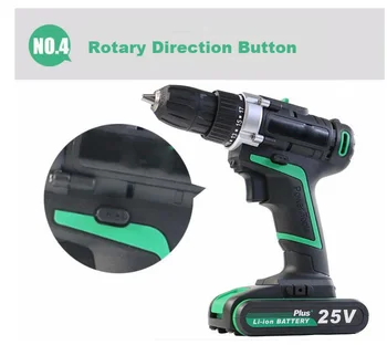 

25V power tools electric Drill Cordless Drill Electric Screwdriver Mini Drill electric drilling electric screwdriver EU plug