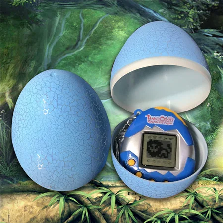 MINOCOOL многоцветная флеш Динозавр яйцо Виртуальная кибер цифровая игрушка для домашних животных тамаготчи цифровая электронная игрушка для домашних животных Рождественский подарок - Цвет: Синий