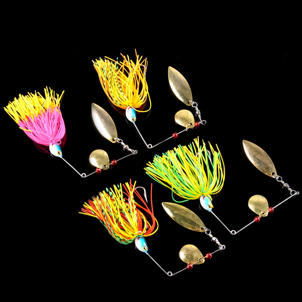 

Spinner Bait 4pcs/Lot 18g Spinnerbait Jigs Spoon Crankbait Jigging Lure Wobbler Fly Fishing Lures Carp Tackle Pesca Artificial