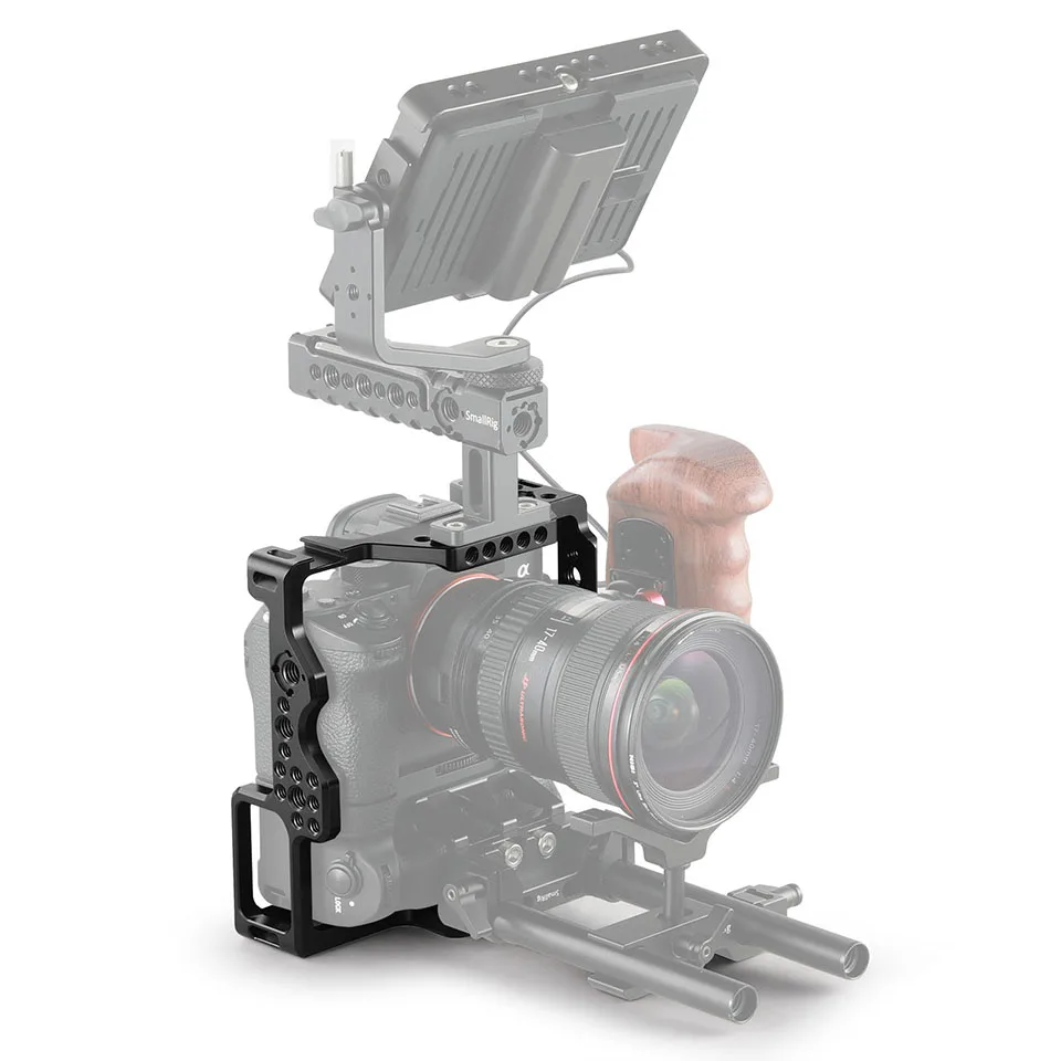 Клетка для камеры SmallRig для sony A7RIII/A7M3/A7III с VG-C3EM вертикальной рукояткой с креплением для холодного башмака для монитора, крепления микрофона